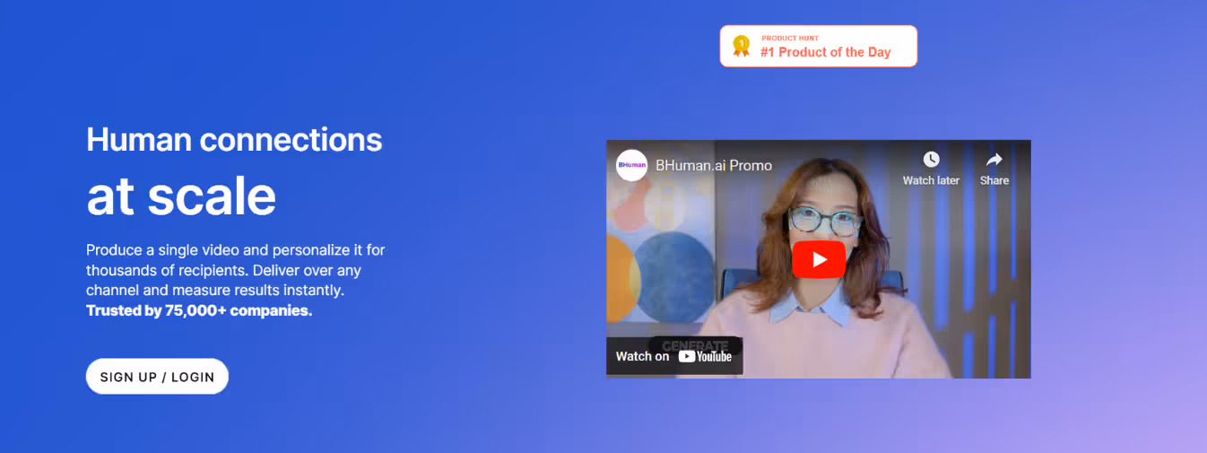 BHuman: From Personalization to Virtual Clones