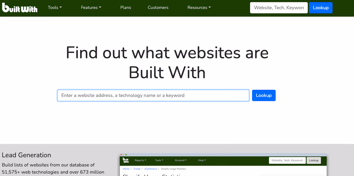 How to generate a list of e-commerce targets using BuiltWith